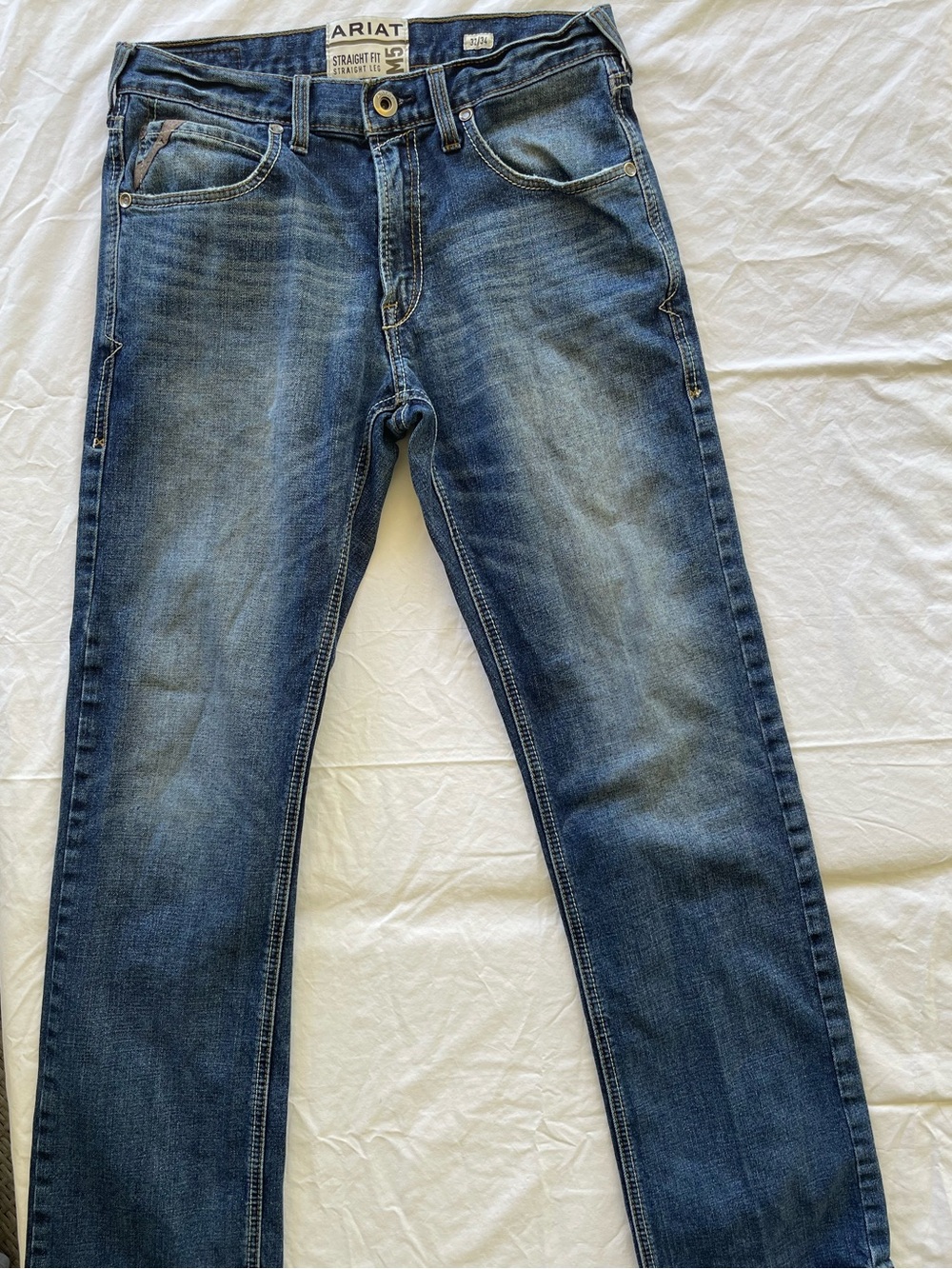 Ariat Men's Medium Wash Straight Jeans